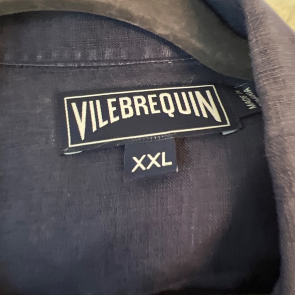 Vilebrequin Blue linen shirt xxl - Picture 2 of 2